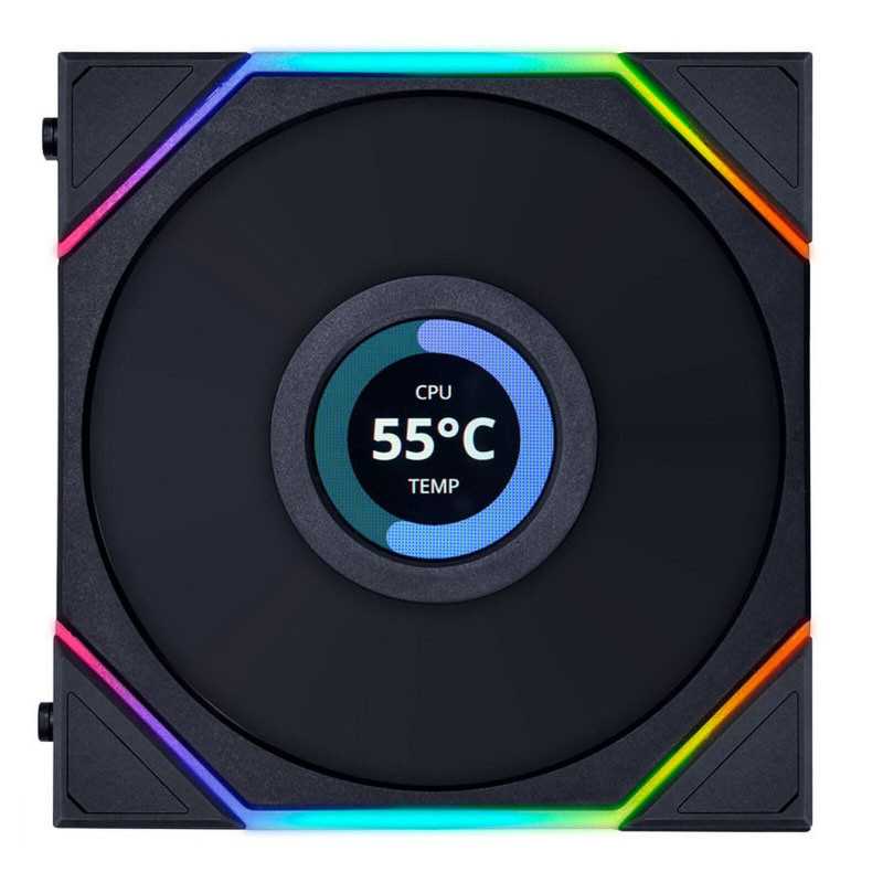 Lian Li Uni Fan TL120 LCD (noir)