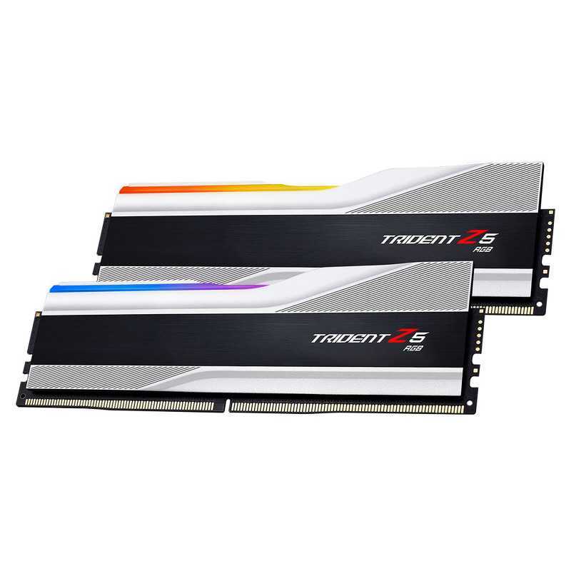 G.Skill Trident Z5 RGB 32 Go (2 x 16 Go) DDR5 6400 MHz CL32 - Argent