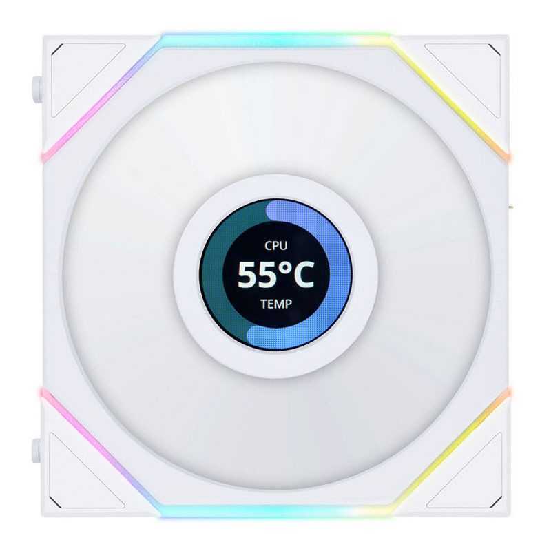 Lian Li Uni Fan TL120 LCD (blanc)