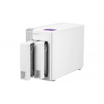 QNAP TS-231P serveur de stockage NAS Bureau Annapurna Labs AL212 1 Go DDR3 QNAP Turbo System Gris, Blanc