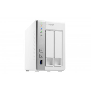 QNAP TS-231P serveur de stockage NAS Bureau Annapurna Labs AL212 1 Go DDR3 QNAP Turbo System Gris, Blanc