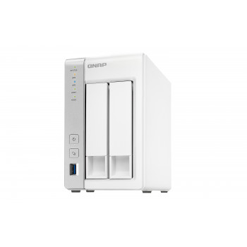 QNAP TS-231P serveur de stockage NAS Bureau Annapurna Labs AL212 1 Go DDR3 QNAP Turbo System Gris, Blanc