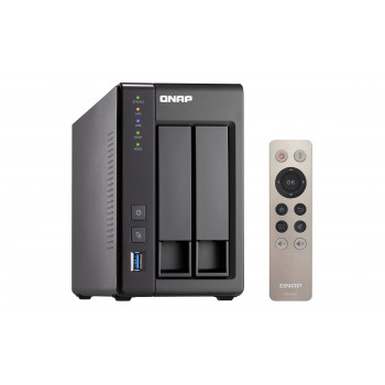 QNAP TS-251+ NAS Tower Intel® Celeron® J1900 2 Go DDR3L QNAP QTS Gris