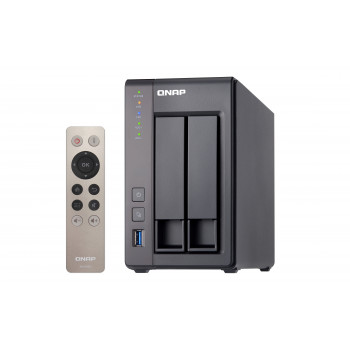 QNAP TS-251+ NAS Tower Intel® Celeron® J1900 2 Go DDR3L QNAP QTS Gris