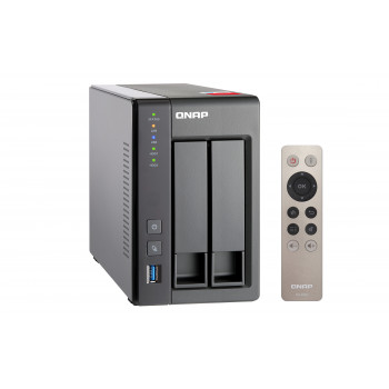 QNAP TS-251+ NAS Tower Intel® Celeron® J1900 2 Go DDR3L QNAP QTS Gris