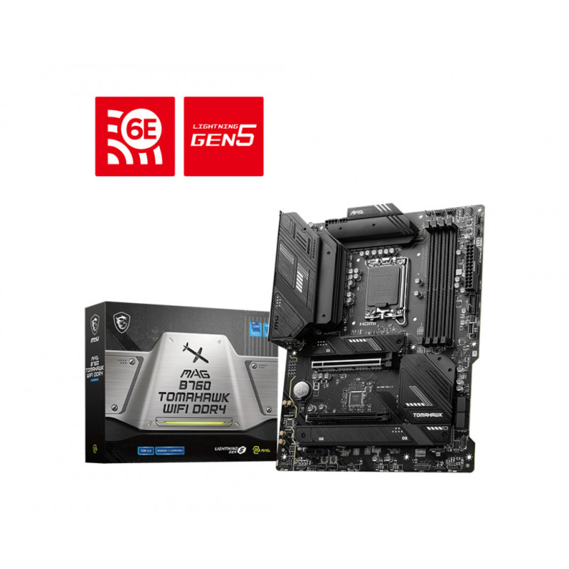 MSI MAG B760 TOMAHAWK WIFI DDR4 carte mère Intel B760 LGA 1700 ATX