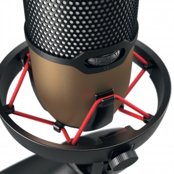 CHERRY UM 9.0 PRO RGB Noir, Cuivre Microphone de table