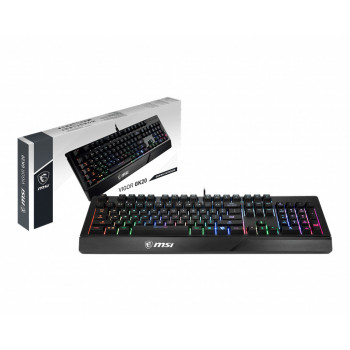 MSI Vigor GK20 clavier Jouer USB AZERTY Français Noir