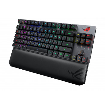 ASUS ROG Strix Scope RX TKL Wireless Deluxe clavier Jouer USB + RF Wireless + Bluetooth AZERTY Français Noir