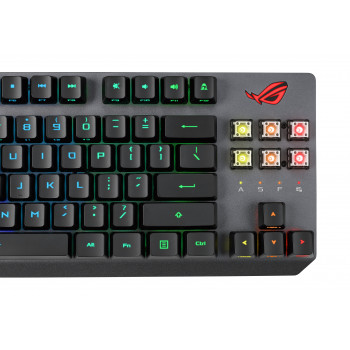 ASUS ROG Strix Scope RX TKL Wireless Deluxe clavier Jouer USB + RF Wireless + Bluetooth AZERTY Français Noir