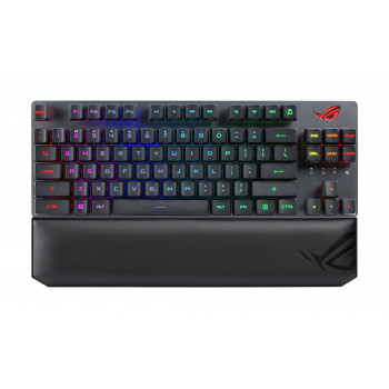 ASUS ROG Strix Scope RX TKL Wireless Deluxe clavier Jouer USB + RF Wireless + Bluetooth AZERTY Français Noir