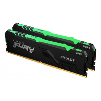 Kingston Technology FURY Beast RGB module de mémoire 16 Go 2 x 8 Go DDR4 3600 MHz