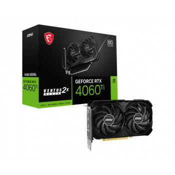 MSI VENTUS GEFORCE RTX 4060 TI 2X BLACK 16G OC carte graphique NVIDIA 16 Go GDDR6