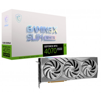 MSI GeForce RTX 4070 SUPER 12G GAMING X SLIM WHITE