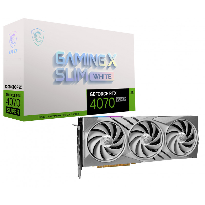 MSI GeForce RTX 4070 SUPER 12G GAMING X SLIM WHITE