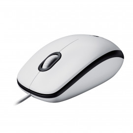 Logitech Mouse M100 (Blanc)