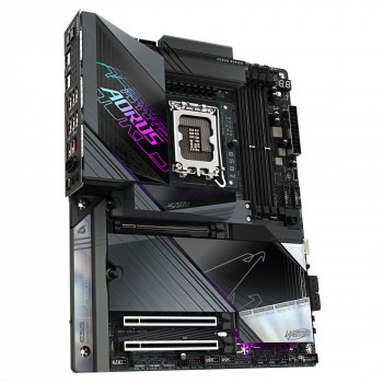 GIGABYTE Carte mère Z890 AORUS MASTER - Prend en charge les processeurs Intel Core Ultra (Série 2), VRM à 18+1+2 phases,