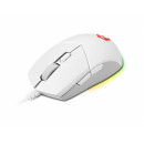 MSI CLUTCH GM11 WHITE souris Jouer Ambidextre USB Type-A Optique 5000 DPI