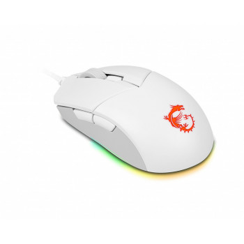 MSI CLUTCH GM11 WHITE souris Jouer Ambidextre USB Type-A Optique 5000 DPI