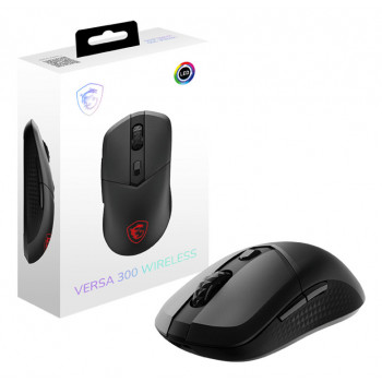 MSI VERSA 300 souris Jouer Droitier RF Wireless + Bluetooth + USB Type-C Optique 8000 DPI