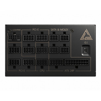 MSI MEG AI1300P PCIE5 unité d'alimentation d'énergie 1300 W 24-pin ATX ATX Noir