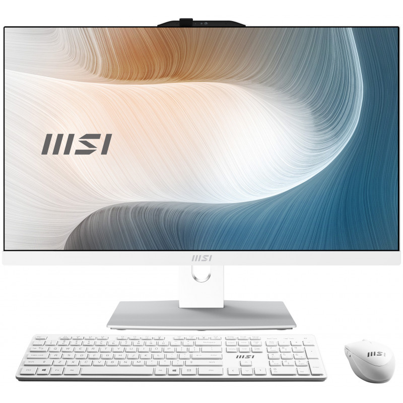 MSI Modern AM242TP 12M-855FR Intel® Core™ i7 i7-1255U 60,5 cm (23.8") 1920 x 1080 pixels PC All-in-One 16 Go DDR4-SDRAM 1 To