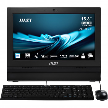 MSI Pro AP162T ADL-025XFR Intel® N N100 39,6 cm (15.6") 1920 x 1080 pixels Écran tactile PC All-in-One 4 Go DDR4-SDRAM 256 Go