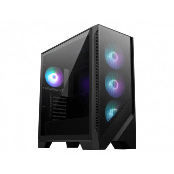 MSI MAG FORGE 320R AIRFLOW unité centrale Micro Tower Noir, Transparent