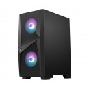 MSI MAG FORGE 100R unité centrale Midi Tower Noir, Transparent