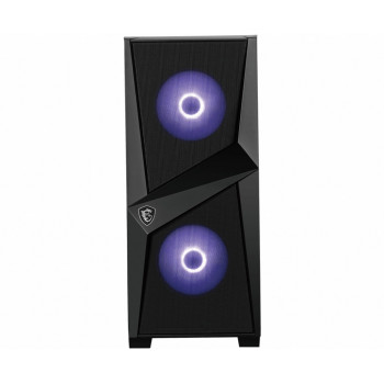 MSI MAG Forge 100M Midi Tower Noir, Transparent