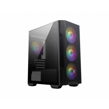 MSI MAG FORGE M100R unité centrale Midi Tower Noir, Transparent