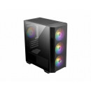 MSI MAG FORGE M100R unité centrale Midi Tower Noir, Transparent