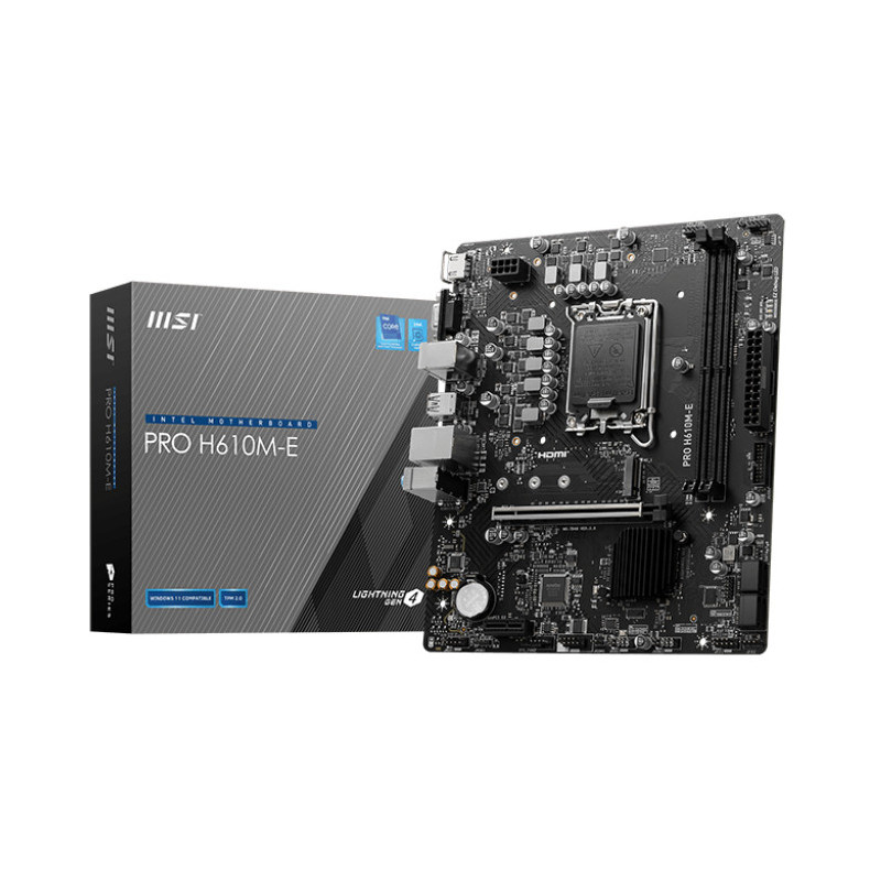 MSI PRO H610M-E carte mère Intel H610 LGA 1700 micro ATX