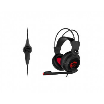 MSI DS502 GAMING HEADSET écouteur casque Avec fil Arceau Jouer Noir, Rouge