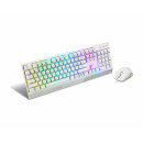 MSI Vigor GK30 Combo White clavier Souris incluse Jouer USB QWERTY Français Blanc