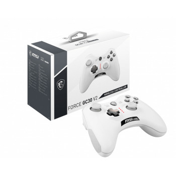 MSI S10-43G0040-EC4 accessoire de jeux vidéo Blanc USB 2.0 Manette de jeu Analogique Numérique Android, PC