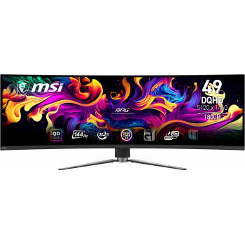 MSI MPG 491CQP QD-OLED écran plat de PC 124,5 cm (49") 5120 x 1440 pixels DQHD QDOLED Noir