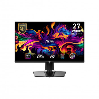 MSI MAG 271QPX QD-OLED écran plat de PC 67,3 cm (26.5") 2560 x 1440 pixels Wide Quad HD QDOLED Noir