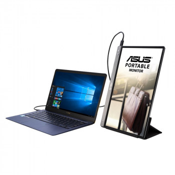 ASUS MB14AC écran plat de PC 35,6 cm (14") 1920 x 1080 pixels Full HD Gris