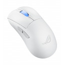 ASUS ROG Keris II Ace Wireless AimPoint White souris Jouer Droitier RF Wireless + Bluetooth + USB Type-A Optique 42000 DPI