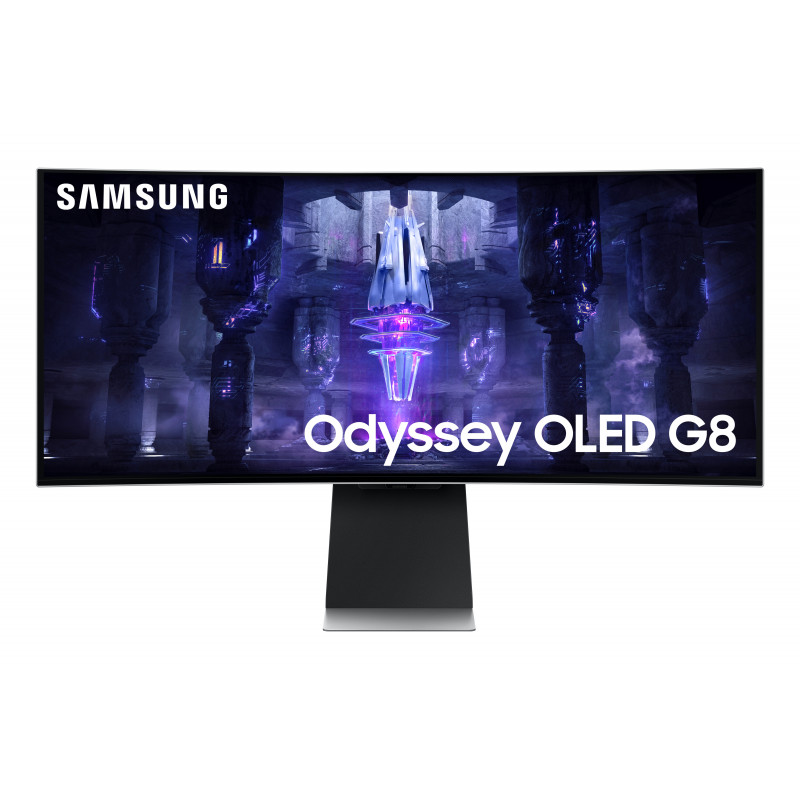 Samsung G85SB écran plat de PC 86,4 cm (34") 3440 x 1440 pixels UltraWide Quad HD OLED Argent