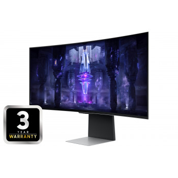 Samsung G85SB écran plat de PC 86,4 cm (34") 3440 x 1440 pixels UltraWide Quad HD OLED Argent