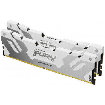 Kingston Technology FURY 64 Go 6400 MT s DDR5 CL32 DIMM (kit de 2) Renegade White XMP