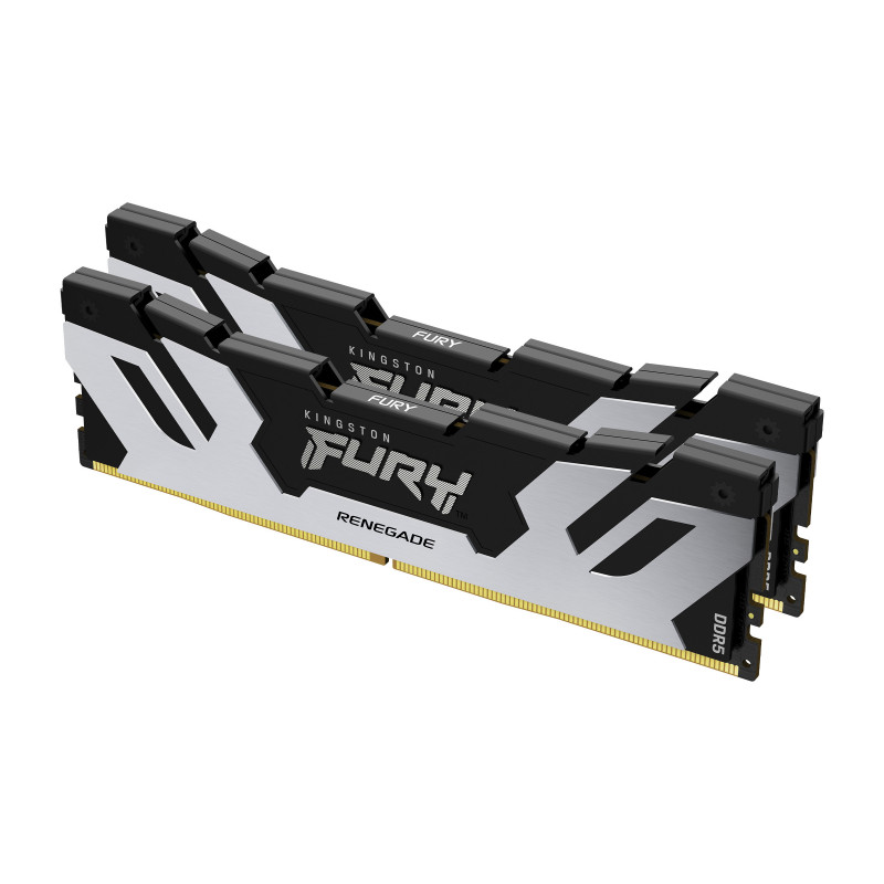 Kingston Technology FURY 64 Go 6400 MT s DDR5 CL32 DIMM (kit de 2) Renegade Silver XMP