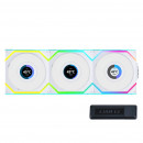 Lian Li Uni Fan SL Wireless LCD 120 (blanc) - Pack de 3