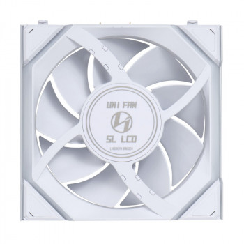 Lian Li Uni Fan SL Wireless LCD 120 (blanc) - Pack de 3