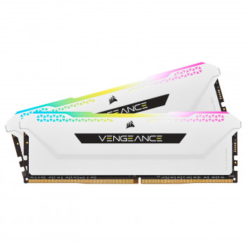 Corsair Vengeance RGB PRO SL Series 16 Go (2 x 8 Go) DDR4 3600 MHz CL18 - Blanc