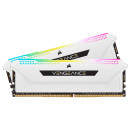 Corsair Vengeance RGB PRO SL Series 16 Go (2 x 8 Go) DDR4 3600 MHz CL18 - Blanc