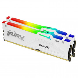 Kingston Technology FURY Beast 32GB 6000MT s DDR5 CL36 DIMM (Kits de 2) White RGB EXPO