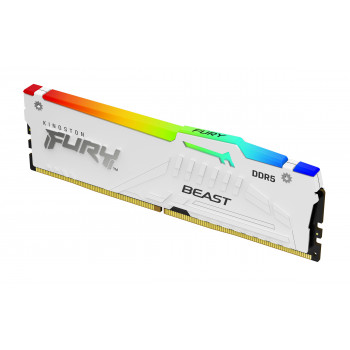 Kingston Technology FURY Beast 32GB 6000MT s DDR5 CL36 DIMM (Kits de 2) White RGB EXPO